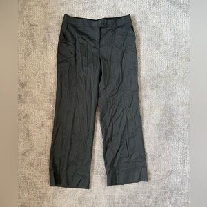 Etro Pinstripe Wool Wide Leg Trouser Pants